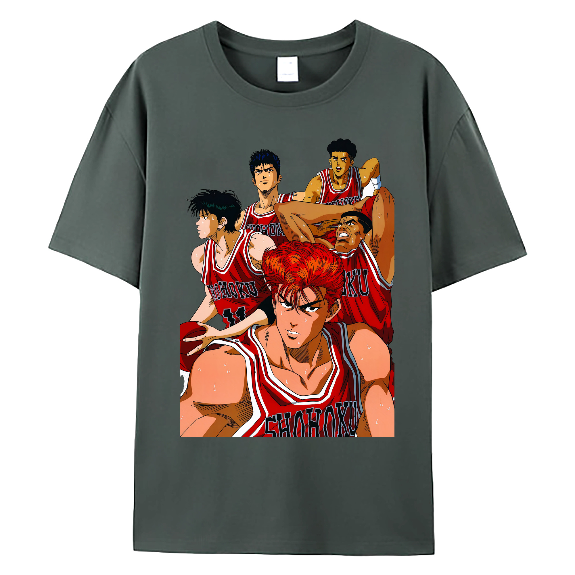 （画像用） SLAM DUNK／スラムダンク 綿100％ メンズ半袖Tシャツ｜肌触りやわらか＆通気性
